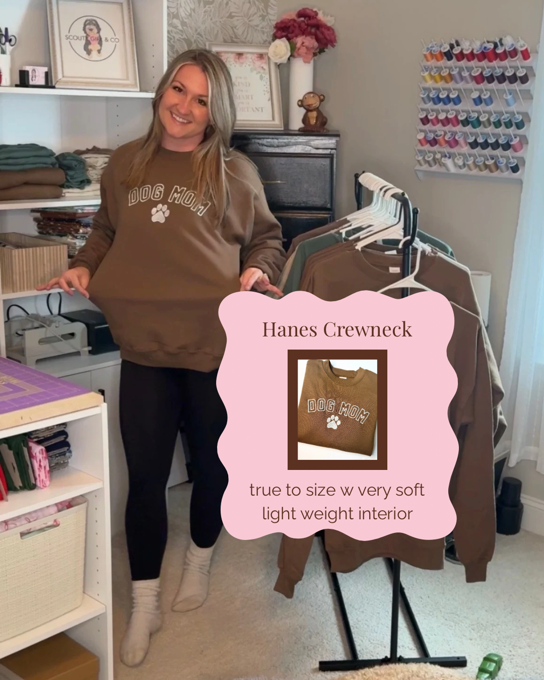 Customized Dog Mom Crewneck