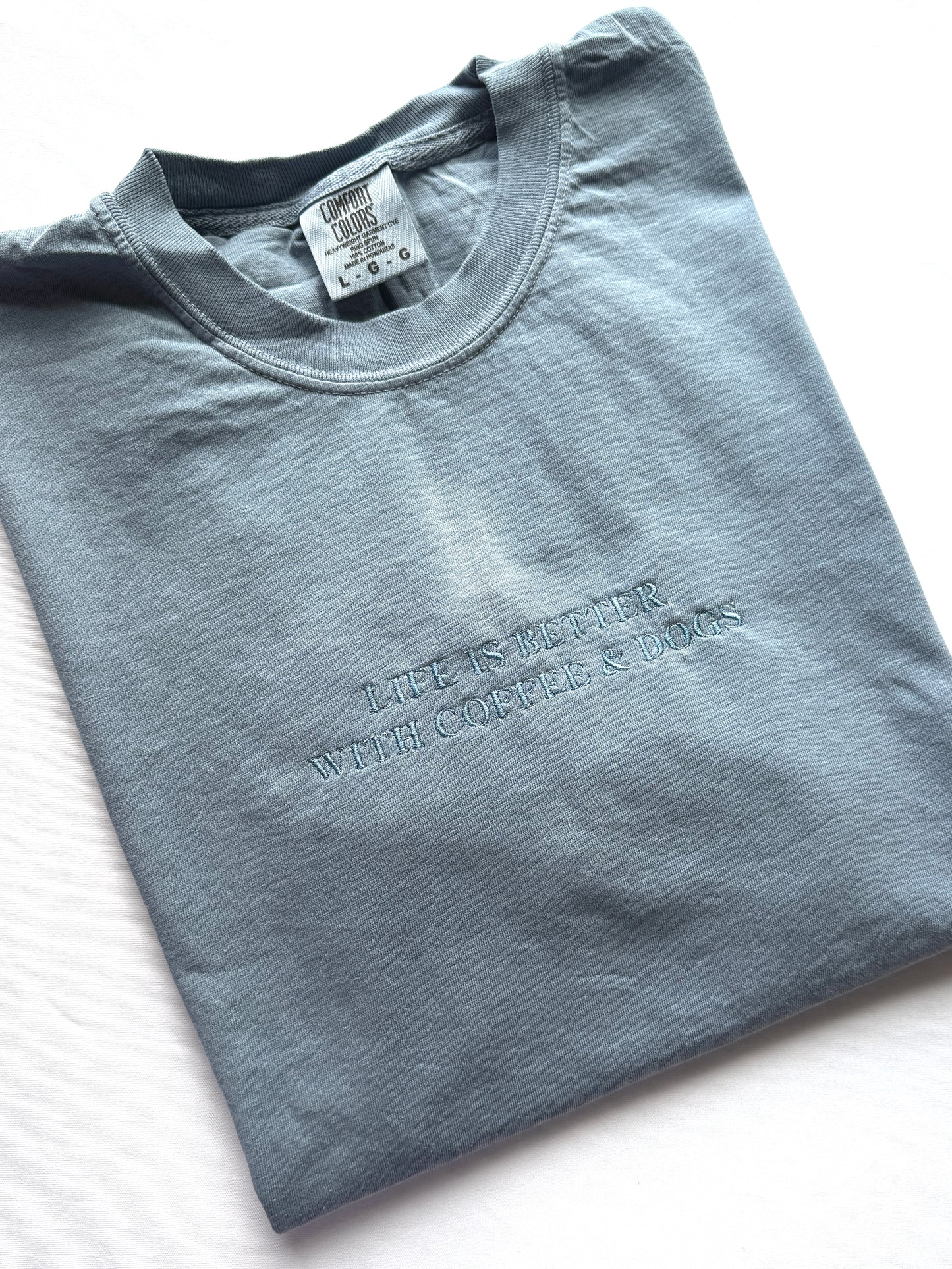 Coffee & Dogs t shirt