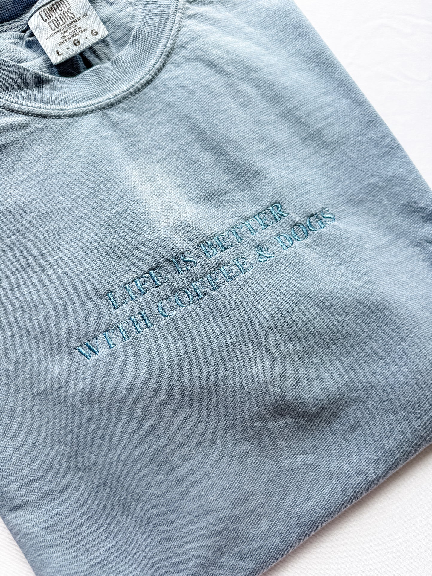 Coffee & Dogs t shirt