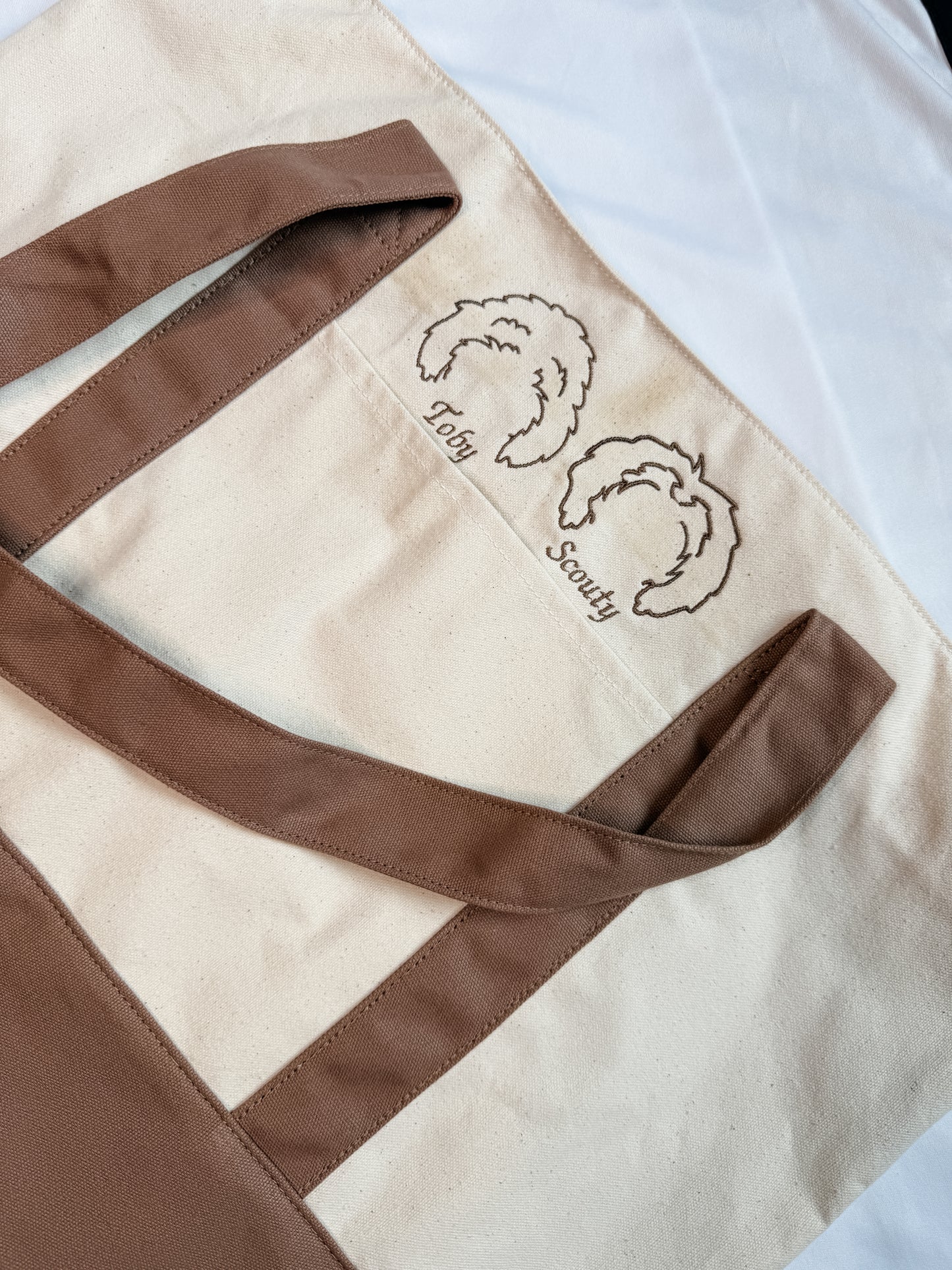 Customized Pet Ear Canvas Tote Bag
