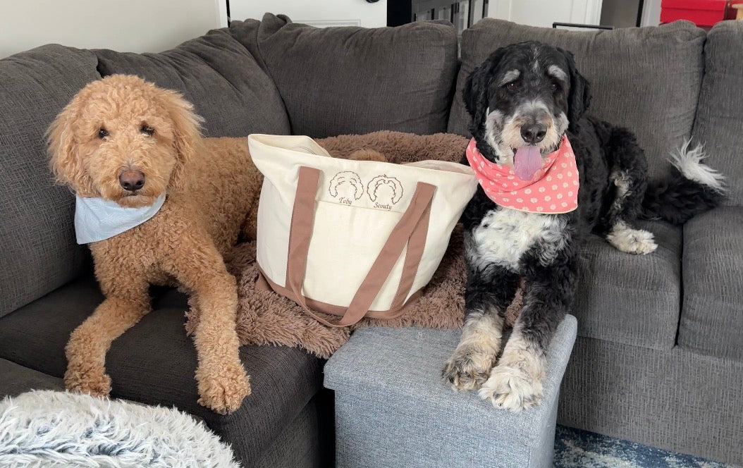 Customized Pet Ear Canvas Tote Bag